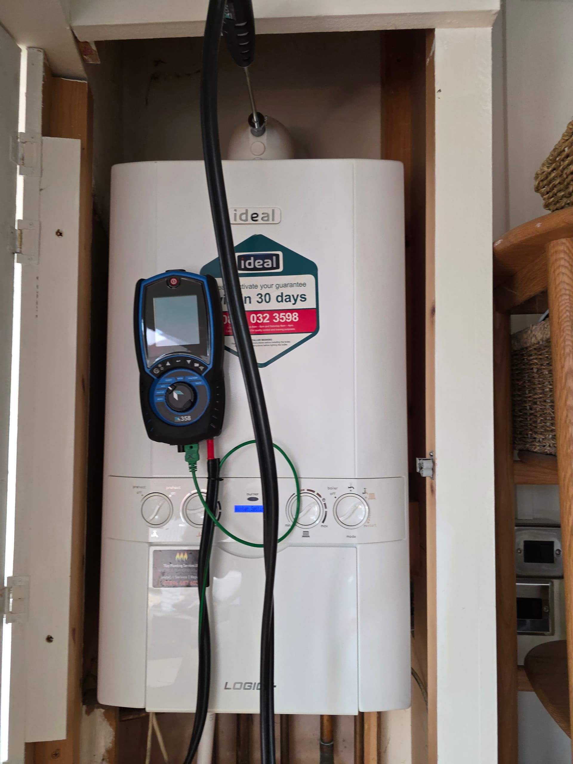 Annual Landlord Ideal Logic Boiler Service in Wilmslow